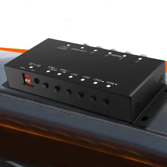Alt view image 7 of 7 - 4 Channel Video Splitter Quad Processor Multiplexer for CCTV Security Camera with 4 Inputs 1080P AHD CVBS N P Dual System Low Power Consumption