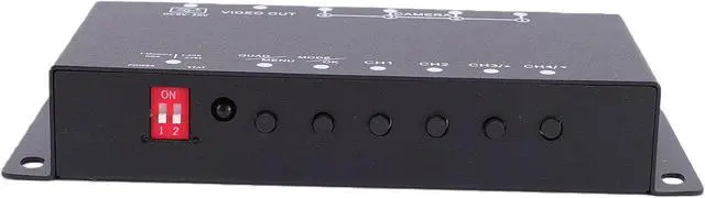 Alt view image 7 of 7 - 4 Channel Car Parking Camera Video Splitter, Mini Color Video Quads Multiplexer, CCTV Splitter with Mirror Image, Remote Control & 1080P Real Time Monitoring