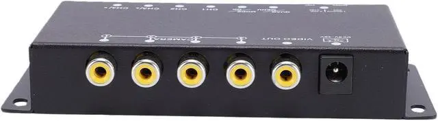 Alt view image 6 of 7 - 4 Channel Car Parking Camera Video Splitter, Mini Color Video Quads Multiplexer, CCTV Splitter with Mirror Image, Remote Control & 1080P Real Time Monitoring