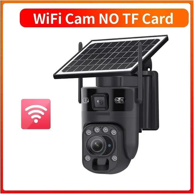 Alt view image 2 of 4 - 6K Solar Security Camera Ubox, 60X Optical Zoom Wi-Fi Outdoor, PIR Human Detection, Auto Tracking, IP66 Waterproof Surveillance Cam