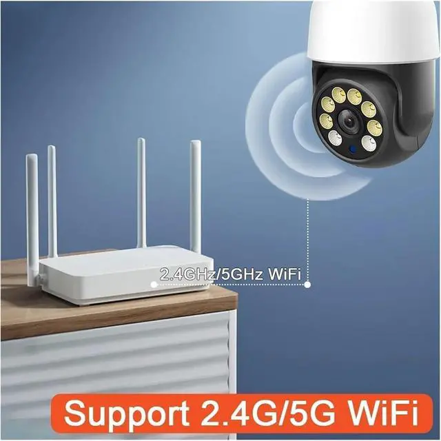 Alt view image 4 of 6 - 5MP TUYA E27 Bulb IP Camera 2.4G/5G WiFi PTZ IP CCTV Outdoor Night Vision Security Video Bulb Surveillance Camera(5MP None TF Card)