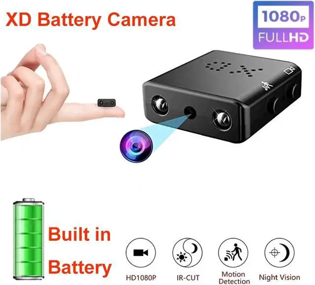 Alt view image 3 of 7 - 1080P Mini Home Security Camera with Night Vision & Motion Detection(Only Camera,with Battery)
