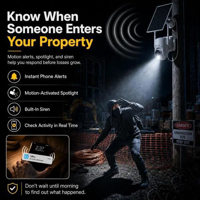 Alt view image 5 of 7 - No WiFi Security Cameras Wireless Outdoor, Solar Powered, Ranch Camera