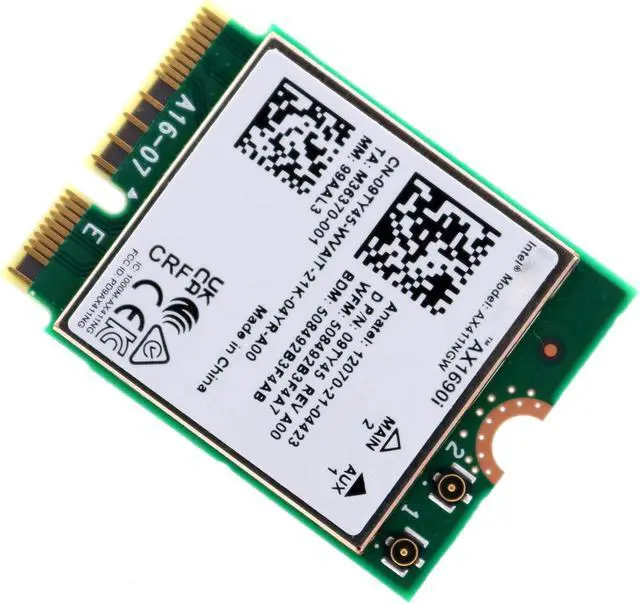 Alt view image 2 of 3 - Wi-Fi 6E AX411 M.2 CNVio2 Tri-Band 2.4Gbps Wireless Adapter w/Bluetooth 5.3 for Intel AX411 Windows 10/11 by Generic