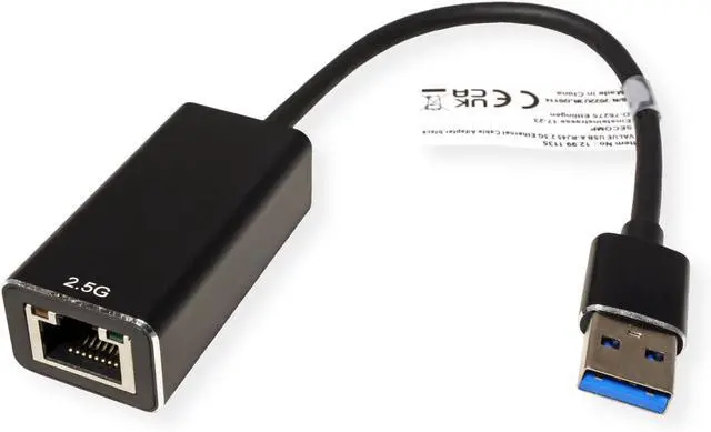 Alt view image 2 of 2 - Value USB 3.2 Gen 1 Type A to 2.5 Gigabit Ethernet Converter