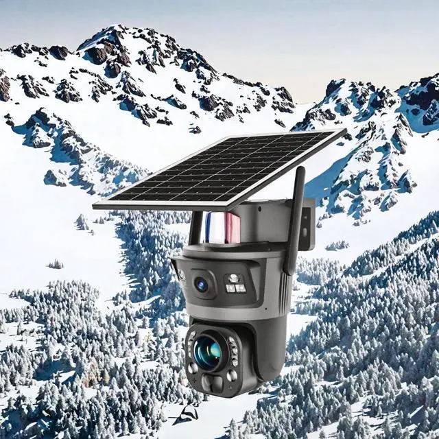 Alt view image 5 of 6 - for UBOX 6MP Solar PTZ Security Camera Outdoor, Dual Lens, 36X Zoom, 20X Optical Zoom, IP66 Waterproof, Night Vision, Two-Way Audio, Human Tracking, 15601mAh Battery