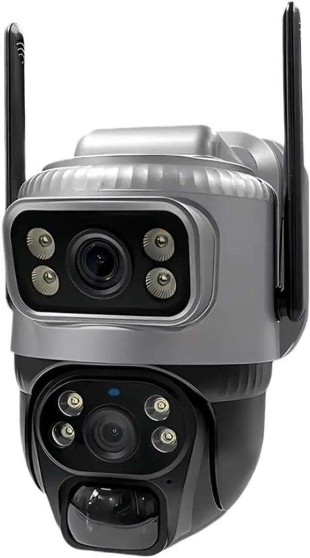 Main image of Wireless 4G Security Camera with Solar Panel, Dual Lens 8MP 4K Battery Powered CCTV, IP65 Waterproof, Human Detection, Night Vision, Remote Monitor for Outdoor Home Protection