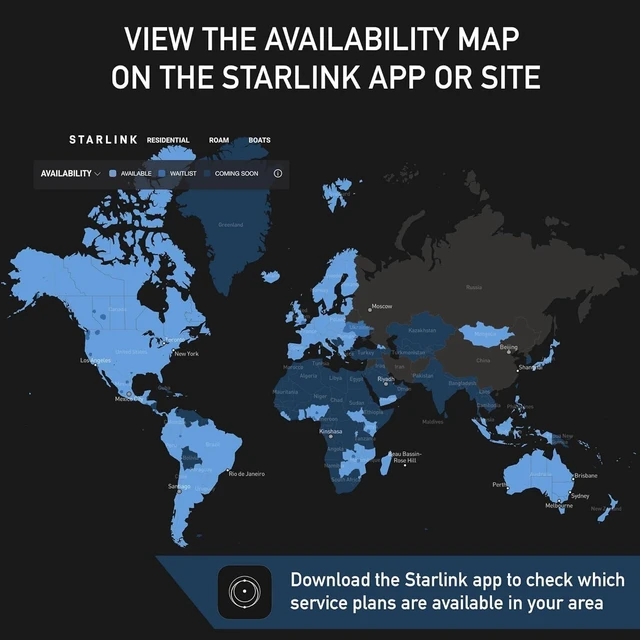 Alt view image 4 of 7 - SpaceX Mini Satellite Internet Kit 4th Gen High-Speed, Low Latency Phased Array Antenna Portable Internet for RV, Camping, Boats, Remote Work & Off-Grid Locations, Compatible with Starlink