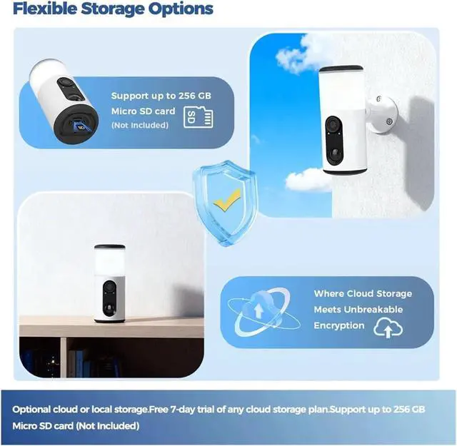 Alt view image 7 of 7 - WiFi Solar Battery Powered Outdoor Security IP Camera