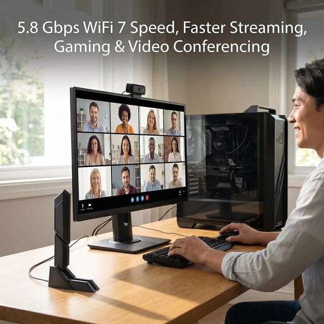 Alt view image 5 of 7 - for Gigabyte Aorus WiFi 7 Antenna PC Desktop Magnetic Base WiFi7 Q-Antenna