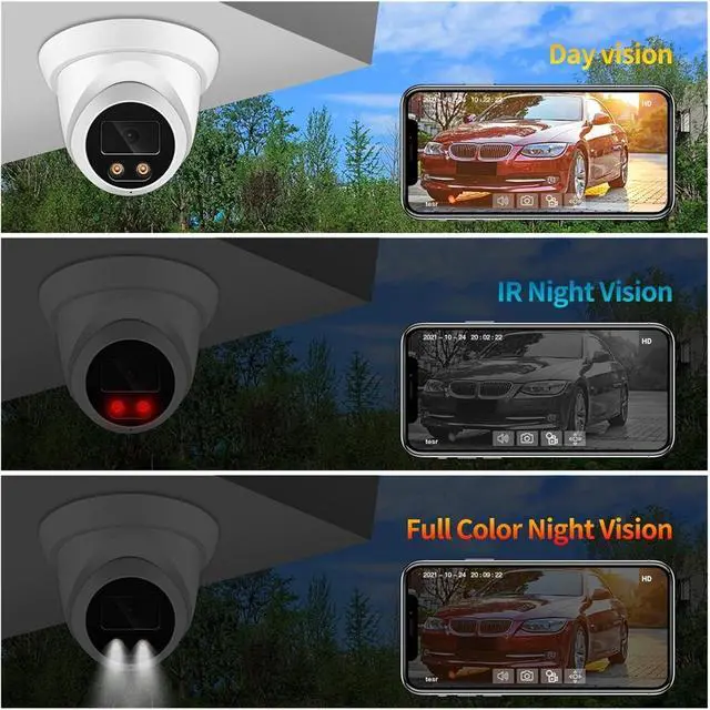 Alt view image 5 of 5 - POE Outdoor Wide Angle Security IP Camera