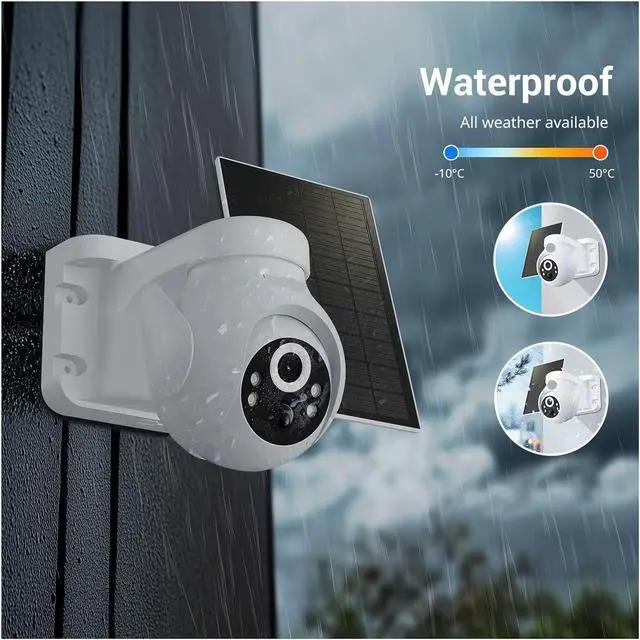 Main image of 2K 360° PTZ 2.4G WiFi Outdoor Camera 2-Way Talk Color Night Vision