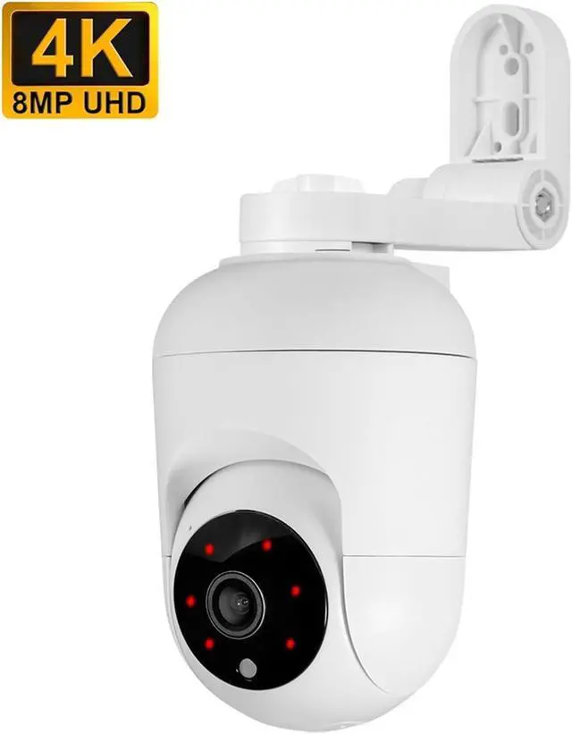 Alt view image 2 of 7 - 4K 8MP Tuya WiFi IP Camera Adjustable Bracket Mini Baby Monitor CCTV