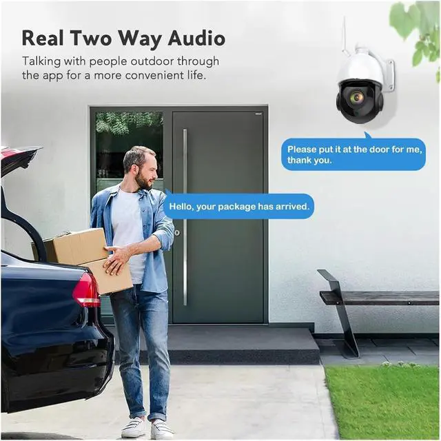 Alt view image 2 of 6 - 5/8MP 30X Zoom 4G WiFi POE PTZ Camera AI Auto Tracking