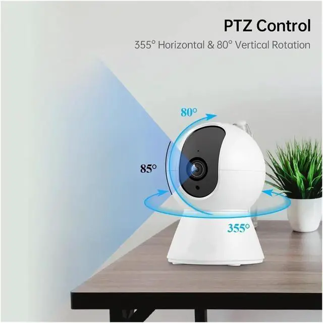 Alt view image 5 of 6 - 5MP/8MP 4K Mini WiFi IP Camera Indoor Wireless Home Security CCTV