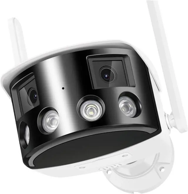 Main image of 4K 8MP Dual Lens WiFi Security Camera, 180° Wide View Panoramic Outdoor CCTV Camera, Two-Way Audio ONVIF Compatible(8MP NO SD Card)