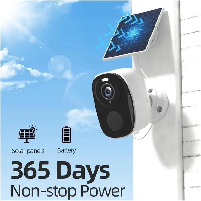 Alt view image 3 of 7 - 2K 3MP Battery WiFi Security Camera Spotlight Siren 2-Way Audio Waterproof