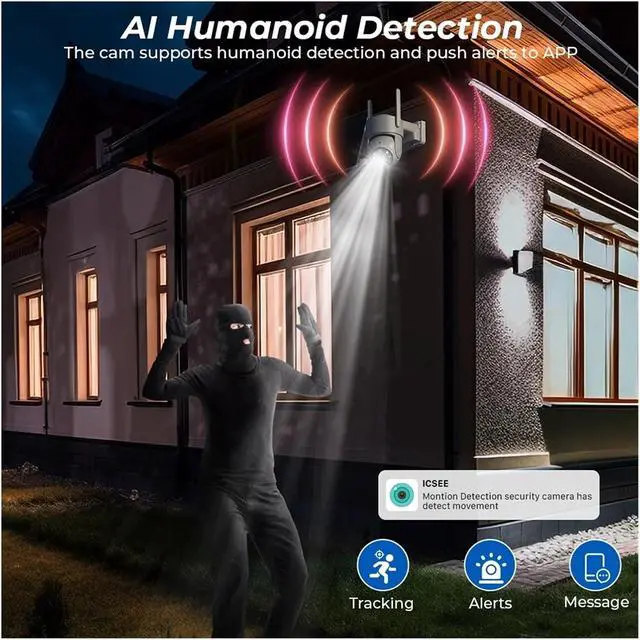 Alt view image 6 of 6 - WiFi Solar Battery Powered Outdoor PTZ Security IP Camera