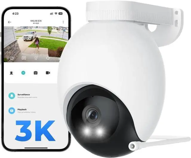 Main image of WiFi Outdoor 360° PT Wireless Security IP Camera