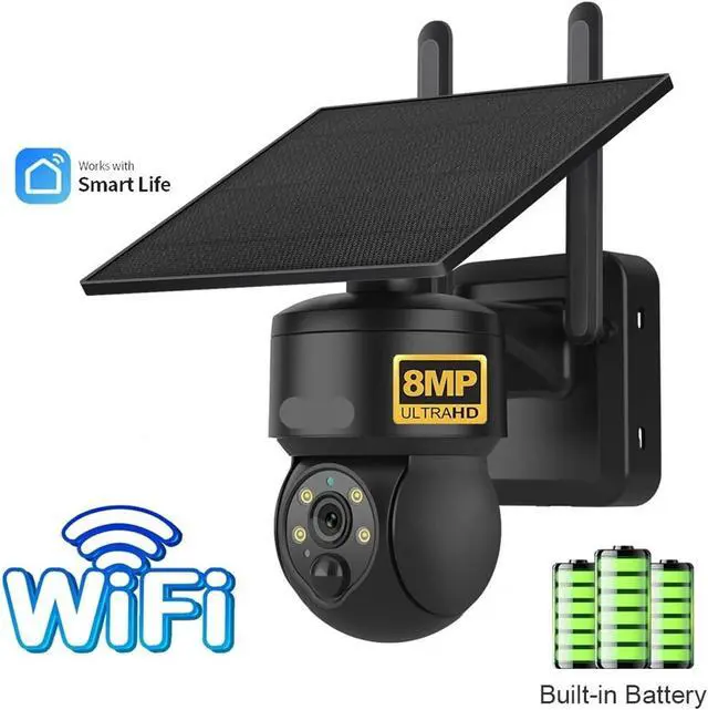 Alt view image 2 of 7 - 8MP Detachable Solar Camera PIR Motion Detection Outdoor CCTV