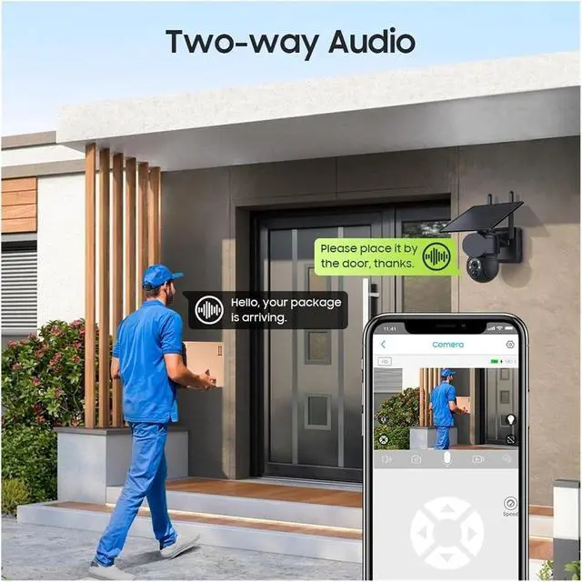 Alt view image 7 of 7 - 8MP Detachable Solar Camera PIR Motion Detection Outdoor CCTV