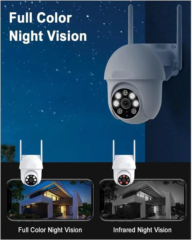 Alt view image 5 of 6 - 5MP Wired IP Camera IP66 Waterproof 24/7 Recording CCTV