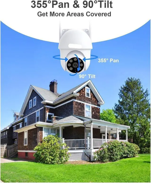 Alt view image 2 of 6 - 5MP Wired IP Camera IP66 Waterproof 24/7 Recording CCTV