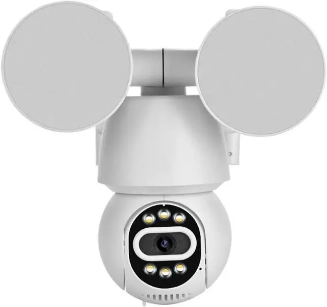 Main image of 2MP/4MP Outdoor WiFi PTZ Floodlight Security Cam Full Color Night Vision Wireless Surveillance Device(UK Plug,2MP Add 32G Card)
