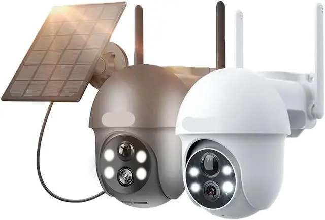 Alt view image 6 of 6 - 5MP 2K Solar WiFi PTZ Camera Full Color Night Vision Outdoor Cam