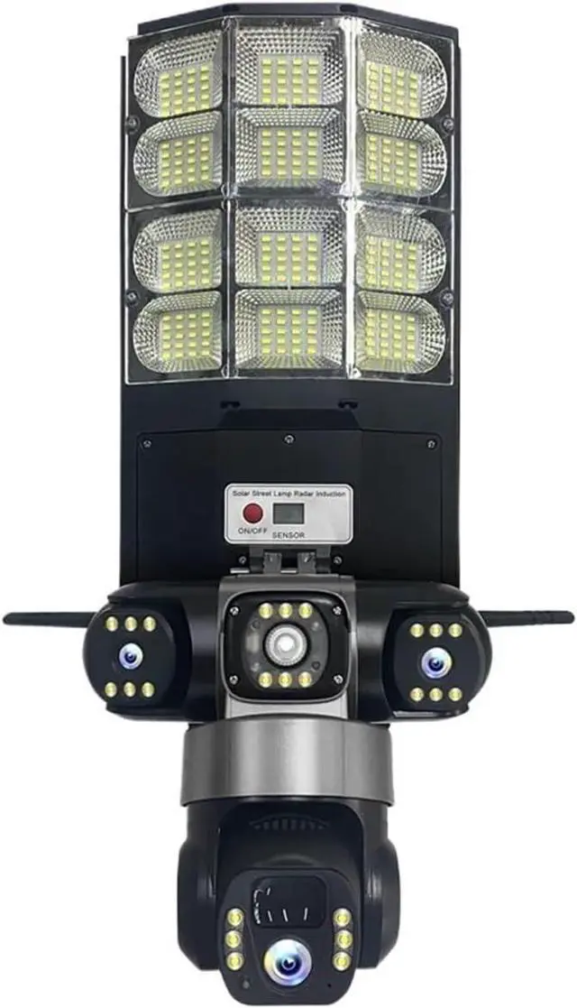 Main image of 15MP 10X Zoom 4G Street Light Camera Three Lens Human Tracking
