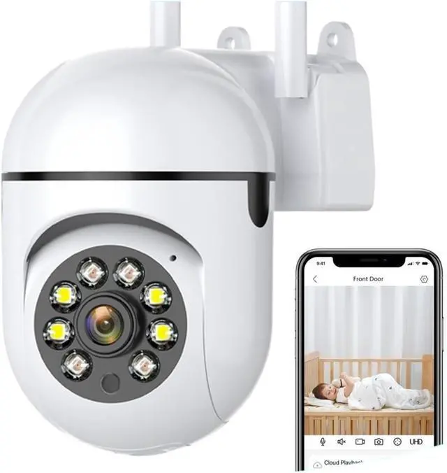 Alt view image 2 of 7 - 4MP WiFi PTZ Outdoor Security Camera