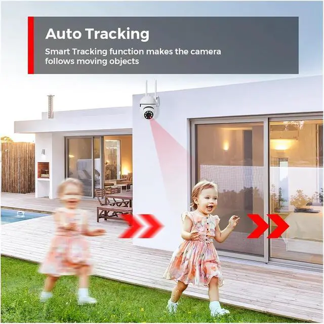 Alt view image 4 of 7 - 4MP WiFi PTZ Outdoor Security Camera