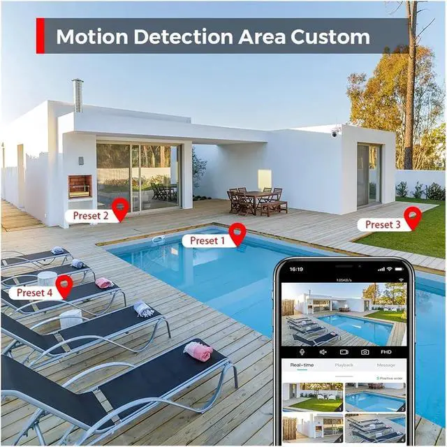 Alt view image 6 of 7 - 4MP WiFi PTZ Outdoor Security Camera