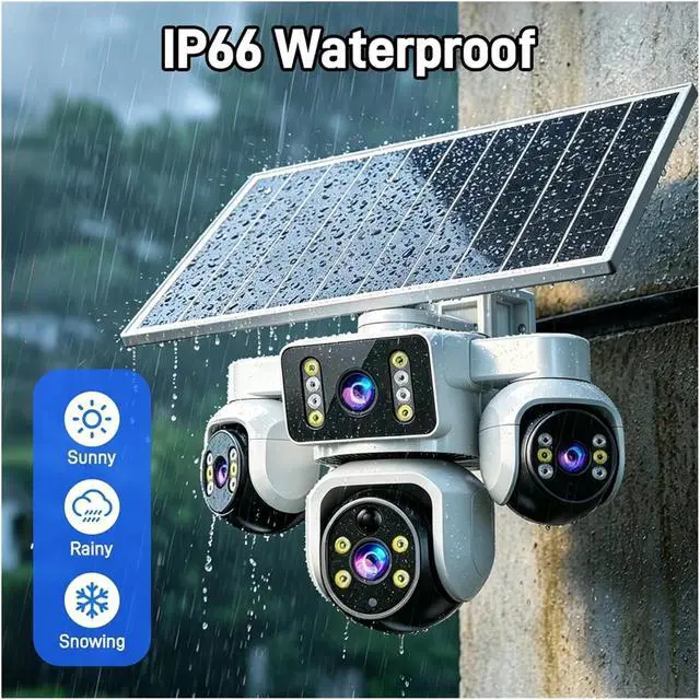 Alt view image 3 of 7 - 15MP AOV 4G Solar Camera Wire-Free Built-in Battery Outdoor CCTV