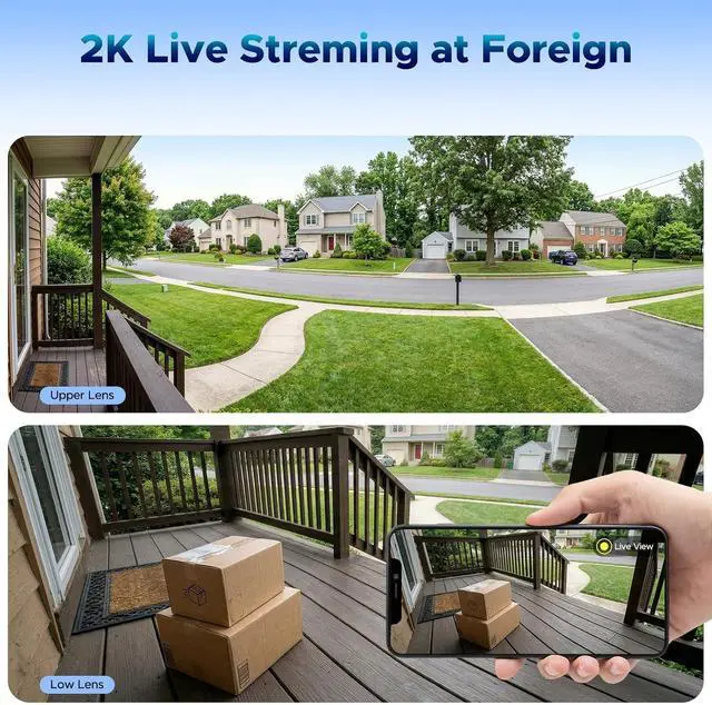 Alt view image 3 of 7 - VOOPEAK 4G LTE Cellular Security Camera, Dual Lens 360° PTZ Auto Tracking