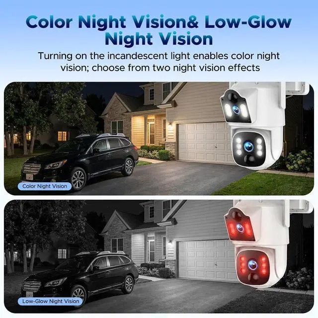 Alt view image 7 of 7 - VOOPEAK 4G LTE Cellular Security Camera, Dual Lens 360° PTZ Auto Tracking