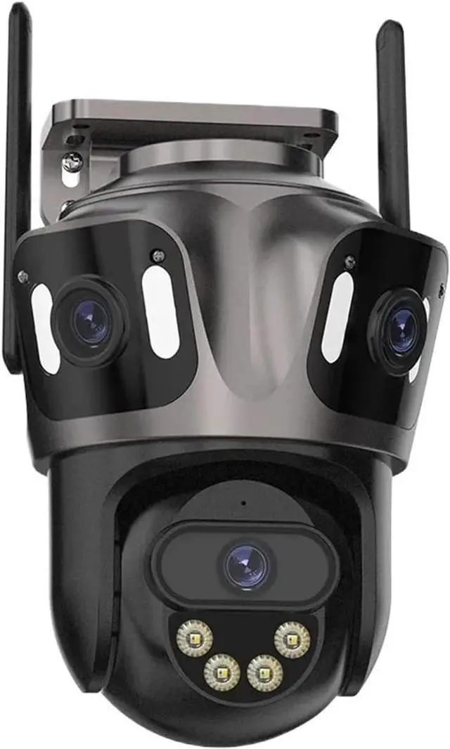 Main image of 4K Three Screen WiFi PTZ Camera Dual Lens AI Human Detection IP66 CCTV