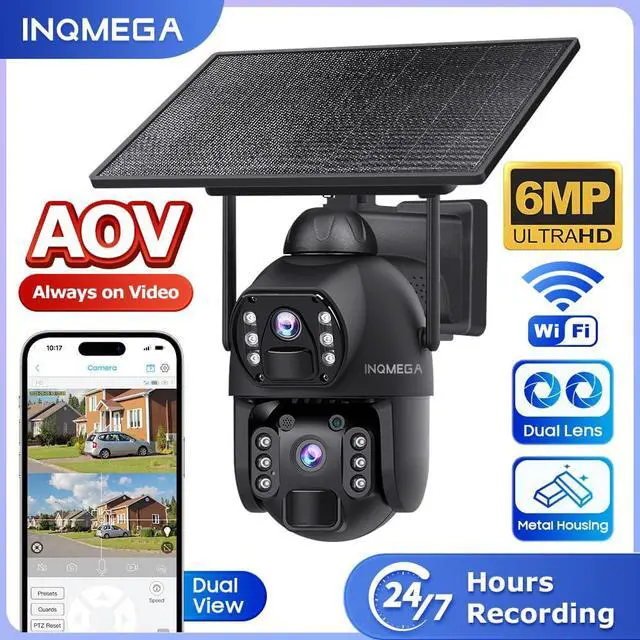 Alt view image 2 of 7 - AOV 24/7 Recording Security Camera, 2.4GHz WiFi for Outdoor Scenes