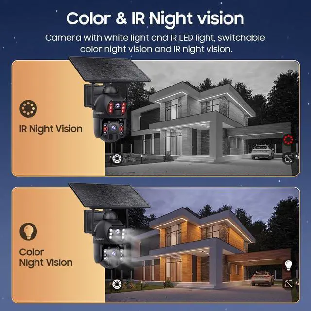 Alt view image 5 of 7 - AOV 24/7 Recording Security Camera, 2.4GHz WiFi for Outdoor Scenes