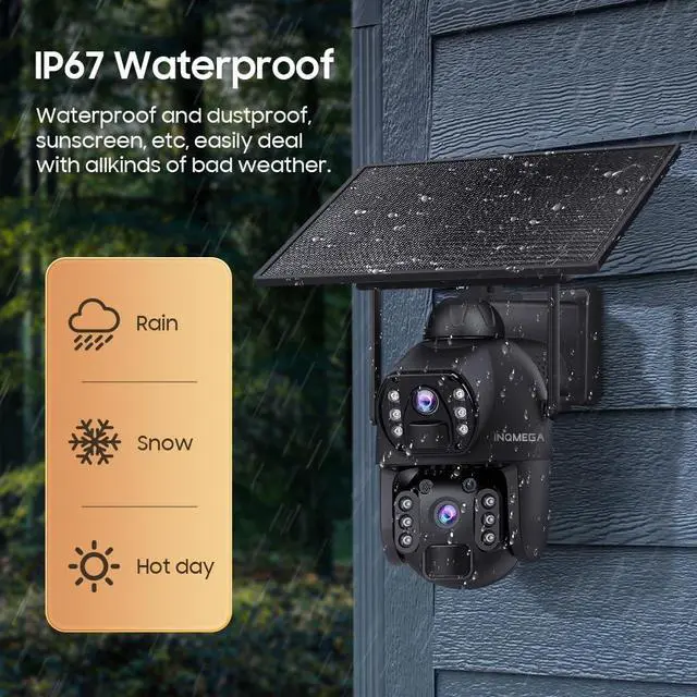 Alt view image 7 of 7 - AOV 24/7 Recording Security Camera, 2.4GHz WiFi for Outdoor Scenes