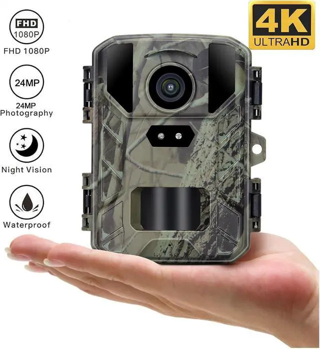 Alt view image 2 of 7 - 50MP Mini800 Trail Camera 4K Wildlife Hunting Cam Night Vision