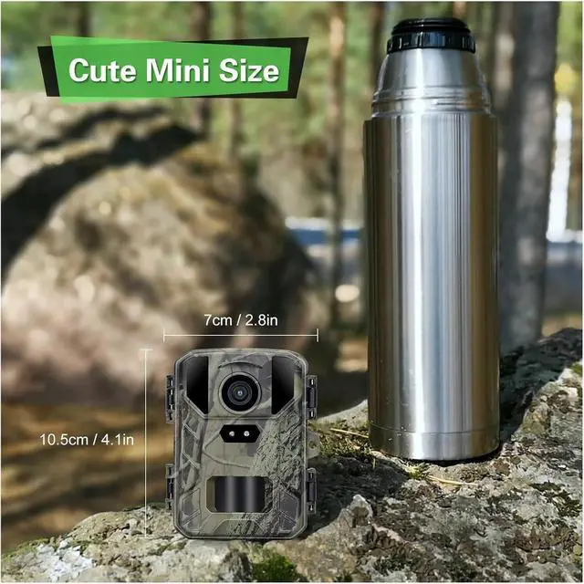 Alt view image 4 of 7 - 50MP Mini800 Trail Camera 4K Wildlife Hunting Cam Night Vision