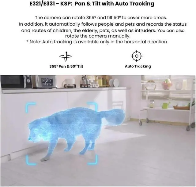 Alt view image 3 of 6 - 2.4G WiFi Indoor PT Wireless Security IP Camera