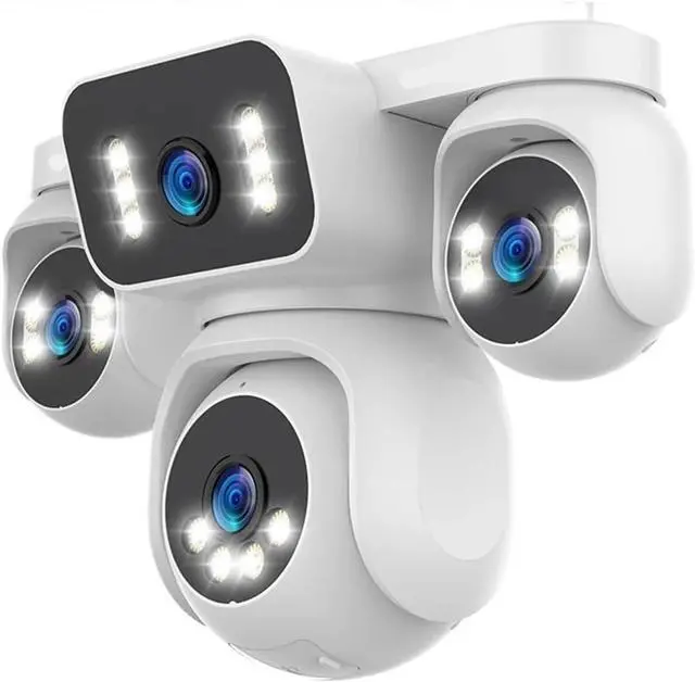 Main image of 20MP 10K 4 Lens 4 Screen WiFi PTZ Camera 12X Zoom