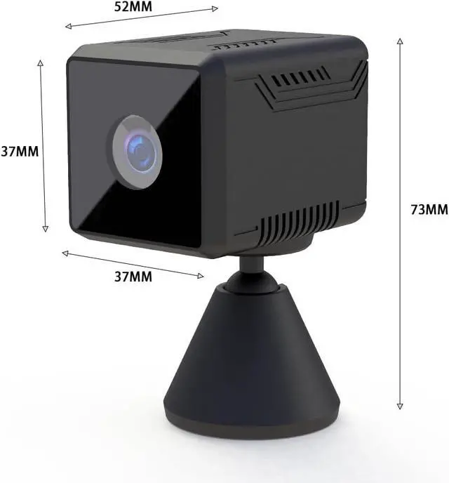 Alt view image 4 of 7 - Zetta 3MP Indoor Camera, Low-Light Full-Color, 130° Wide Angle