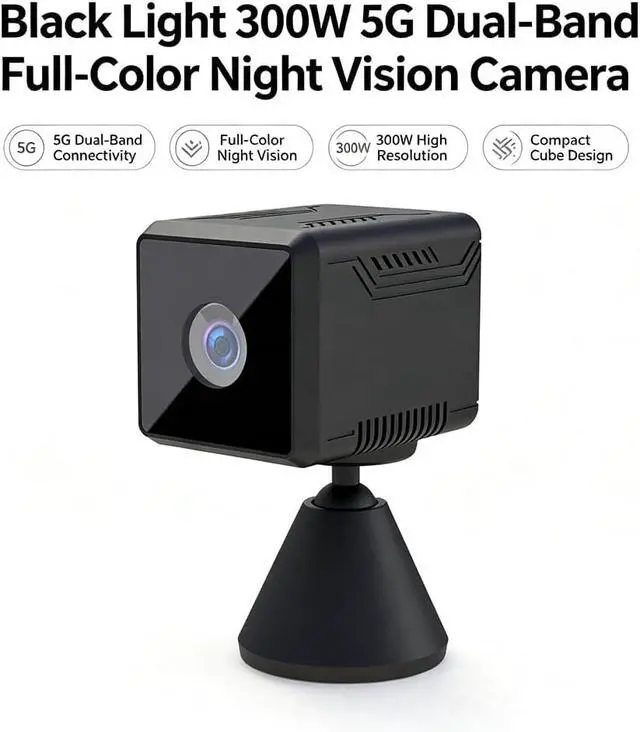 Alt view image 5 of 7 - Zetta 3MP Indoor Camera, Low-Light Full-Color, 130° Wide Angle