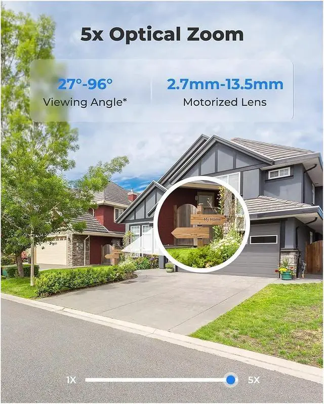 Alt view image 3 of 6 - 8MP 4K PoE PTZ Dome Camera 5X Zoom AI Auto Tracking