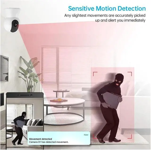 Alt view image 4 of 6 - 5MP/8MP 4K Mini WiFi IP Camera Indoor Wireless Home Security CCTV