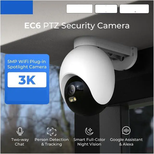 Alt view image 2 of 7 - WiFi Outdoor 360° PT Wireless Security IP Camera