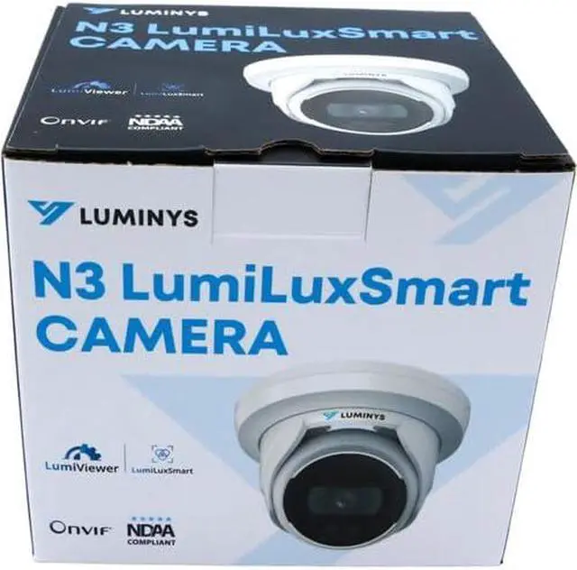 Alt view image 3 of 4 - Marquis Luminys N3T-4LA2 LumiLuxSmart 4MP Outdoor Network Turret Camera with Night Vision (2.8mm)